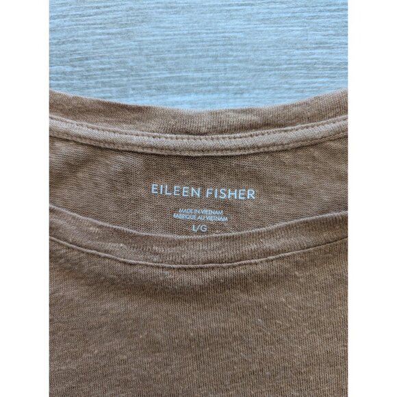 Eileen Fisher Organic Linen Tee - Picture 2 of 3